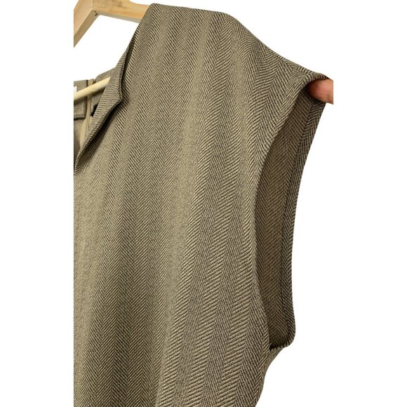 Tamotsu New York Womens Herringbone Cap Sleeve Top Size M RH10460 Career - Picture 2 of 7